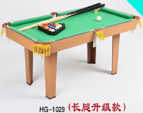 皇冠大号儿童台球桌球桌上桌式桌面礼物美式黑...