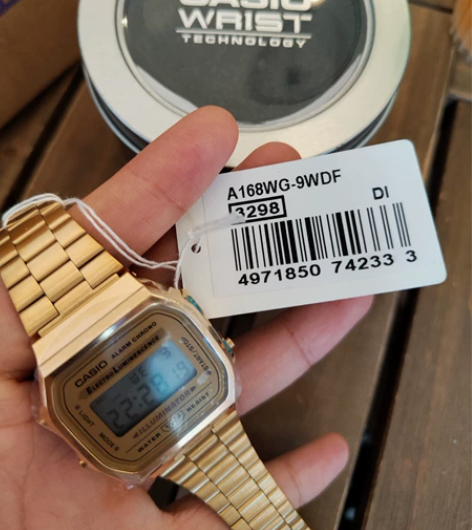 全新卡西欧A168WG-9W保护膜未撕 买...