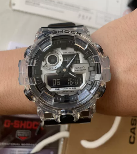 卡西欧冰韧黑白手表 ,盒子吊牌都在,几乎全...