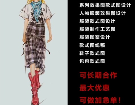 服装设计成衣制作定制打版cdr服装款式图p...