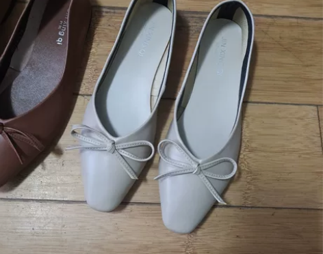 包邮~平底单鞋仙女鞋子秋季蝴蝶结配裙子晚晚...