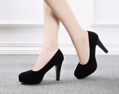礼仪高跟鞋女学生细跟防水台5-8cm工作鞋...
