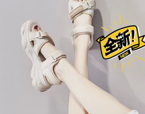 最新款老爹运动凉鞋女学生 韩版2021夏新...