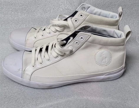 闲置全新polo大码 高帮帆布鞋 板鞋 帮...