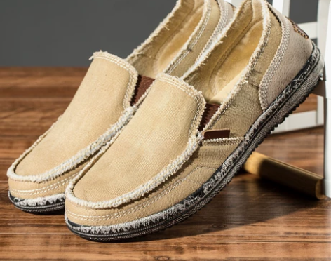 45 46 47 48加大码帆布鞋男一脚蹬...