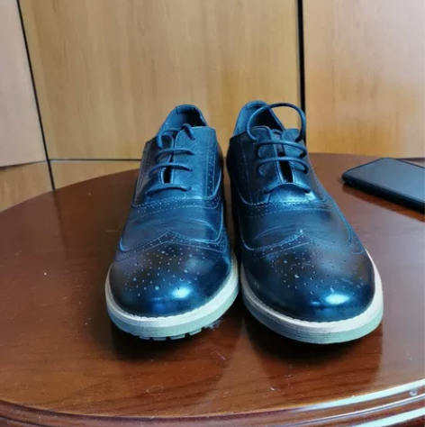 全新羊头布洛克休闲鞋，41码内长27.5厘...