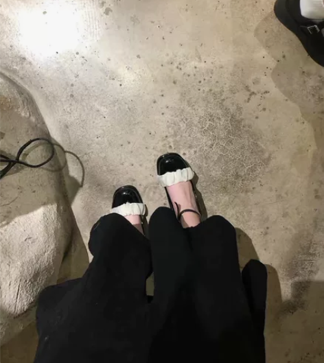 粗跟高跟鞋气质温柔淑女风玛丽珍鞋浅口百搭仙...