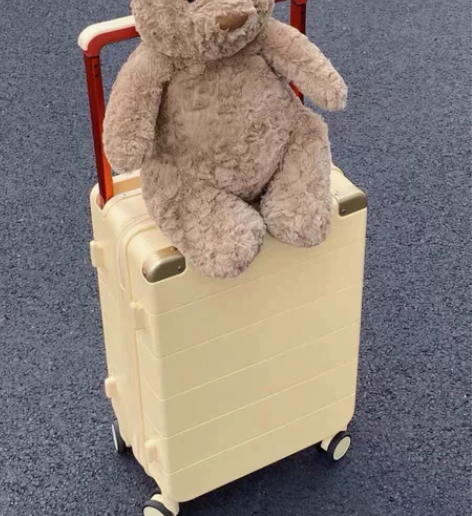 MIYO宽拉杆行李箱女2022新款多功能皮...