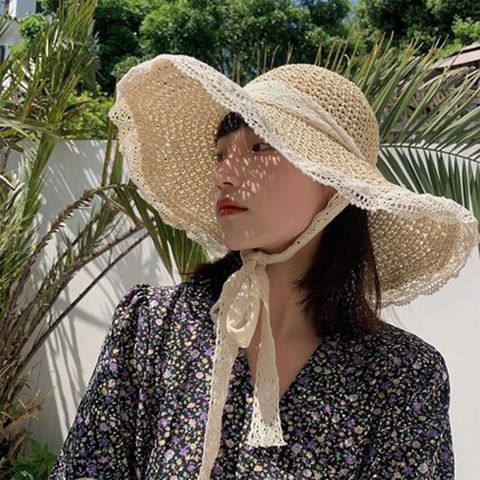 帽子女韩版学生新款夏季网红百搭海边度假防晒...