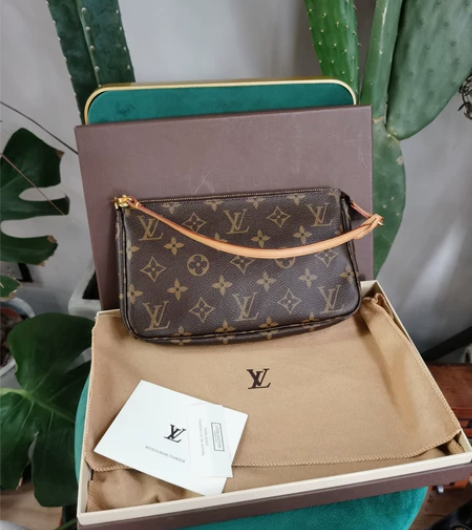 LV 大号麻将包近新保存品大全套中古老花手...