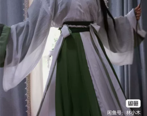 绿色晋制齐腰，无名有茗4.5米摆 非偏远地...