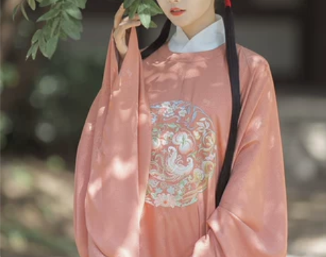 兰若庭 如约 圆领大襟 明制 汉服 暗纹 ...
