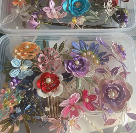 【交换】缠花汉服发饰发簪汉服配饰 科幻 换...