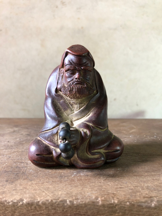 紫砂达摩 老紫砂茶宠摆件 紫砂摆件 宜兴紫...