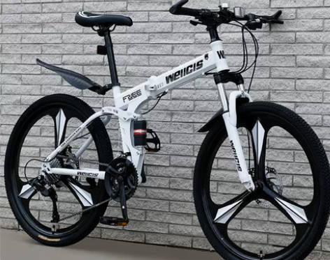 2022年新款折叠山地自行车男女成人变速越...