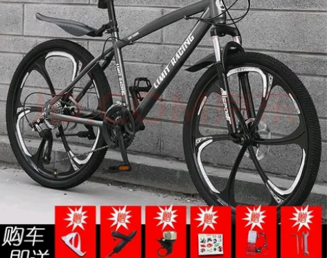 LAUXJACK山地自行车成人一体轮单车变...