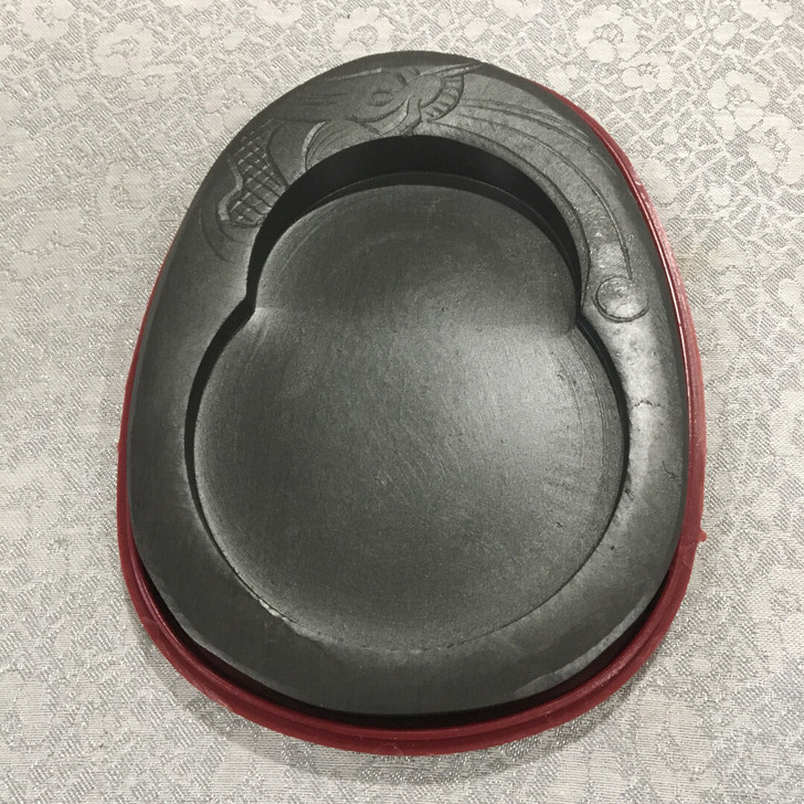 清一批6寸中国名砚歙砚学生砚，带盖带盒，2...