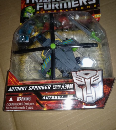 经典变形金刚弹簧!!挂卡折损!!!!!包装...