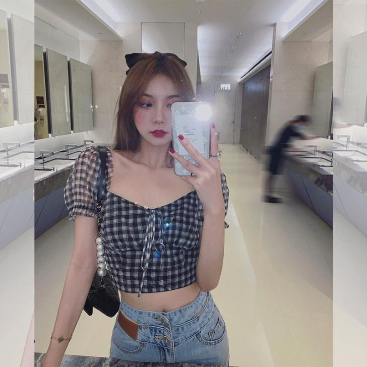 南夕姐姐 蕾丝雪纺衫