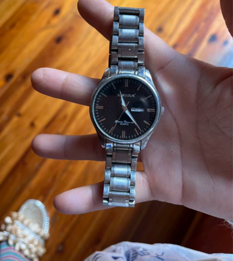 卡诗顿时尚钢带男士手表女防水双日历数字大表...