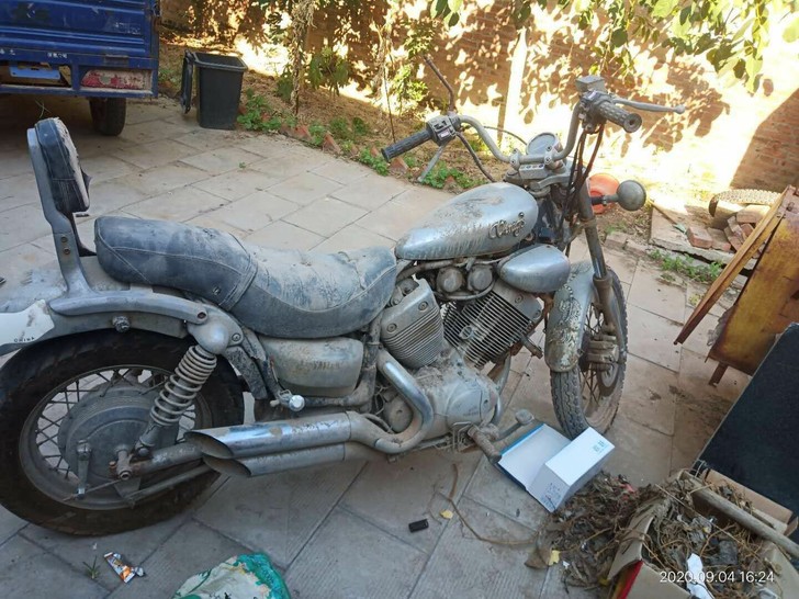 雅马哈XV400,几乎全原装,也能着车,不...