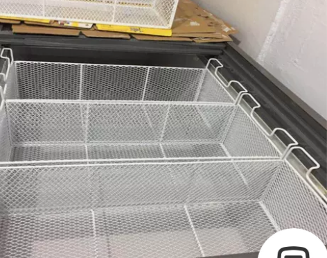 冷柜收纳筐水果筐子雪糕柜专用篮冰柜内置物架...