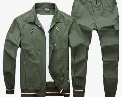 夏季薄款工作服男纯棉套装防烫耐磨迷彩服长袖...