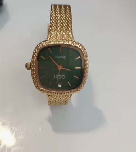 轻奢麦穗小方表ins手表女学生防水细带小金...