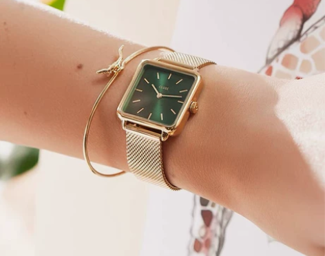 CLUSE明星同款经典时尚手表简约学生小方...