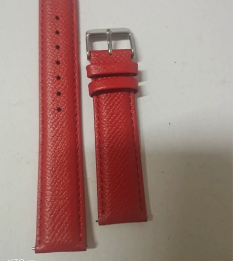 红色荔枝纹时尚中高端手表带 20mm 全新...