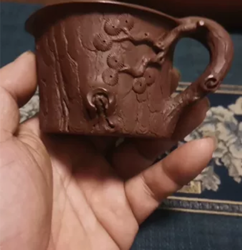 孙长书夫人王杨全手工制作松桩杯，容量150...