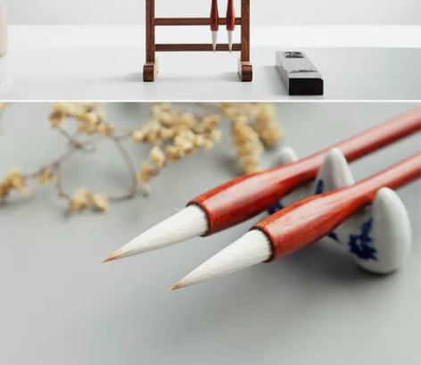 珍品狼羊兼毫毛笔成人初学者兼毫中楷毛笔书法...