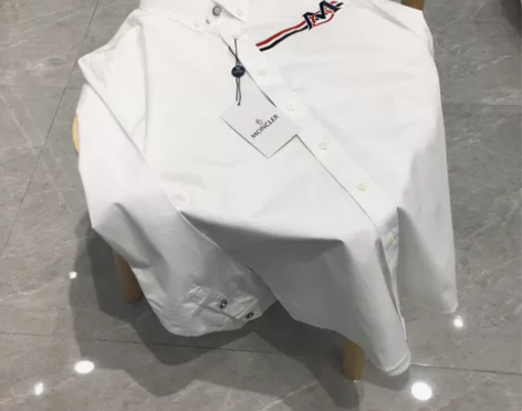 自购正品奢侈品蒙口男士休闲衬衫潮男必备品牌...
