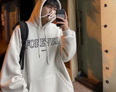 纯棉连帽卫衣男宽松韩版潮牌套头款秋冬季加绒...