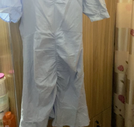 全新带吊牌！chic泡泡袖V领连衣裙法式裙...