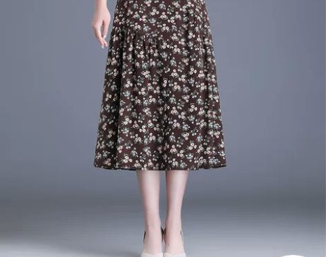 【狂欢价】碎花雪纺半身裙女夏季2022新款...