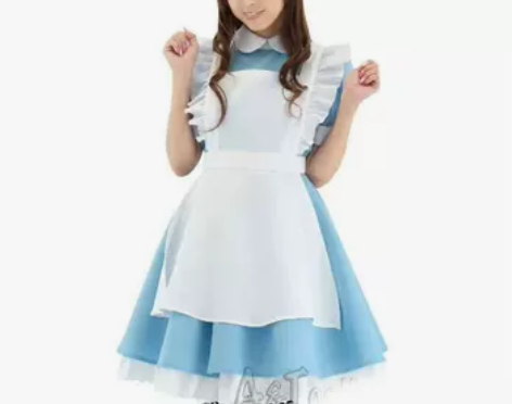 猫老师爱丽丝梦游仙境COS衣服cosplay女仆装天蓝色女佣...