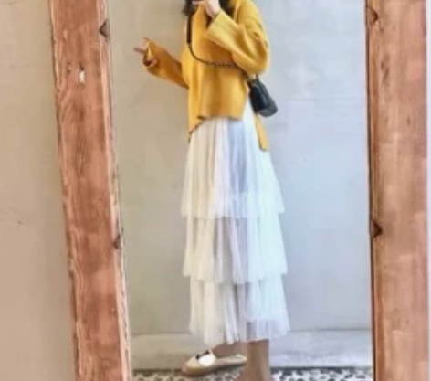 白色蛋糕裙，均码，松紧腰 感兴趣的话点“我...
