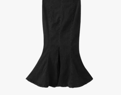 包臀牛仔半身裙女秋冬2021新款高腰显瘦中...