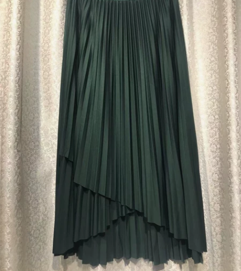 全新2022秋季新款不规则百褶大摆裙,专卖...