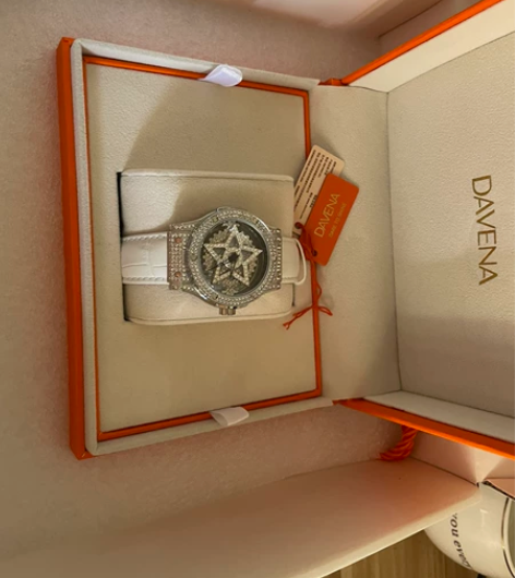 DAVENA蒂玮娜五芒星满天星女士手表正品...