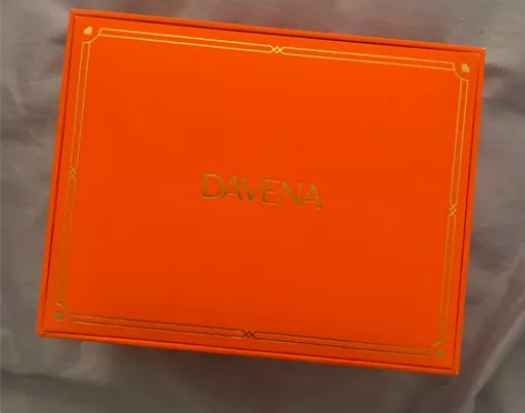 全新DAVENA手表 机芯 黑色表带 五芒星