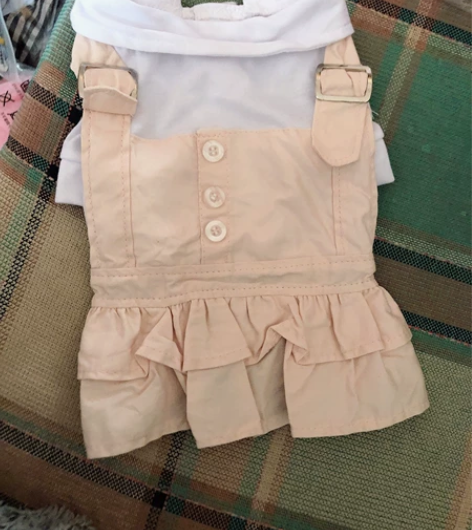 小清新宠物衣服狗狗春夏天裙子轻薄透气可爱公...