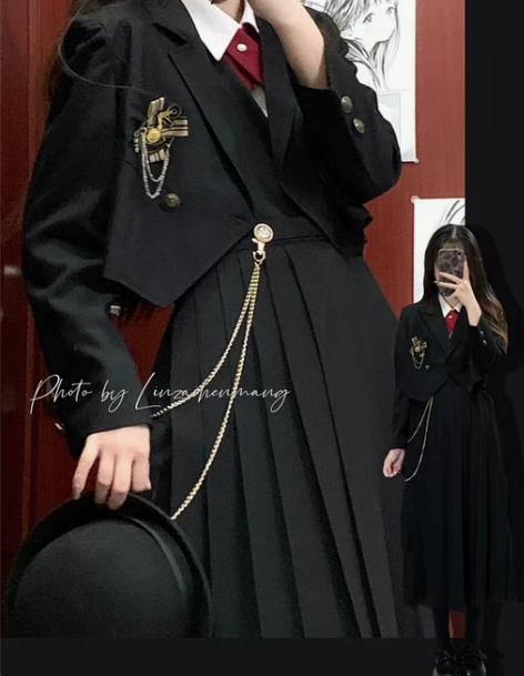 学院风裙 学院风连衣裙小兔快跑jk原创护奶...