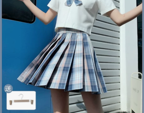 妖言兔兔正版原创jk格裙学院风制服百褶短裙...