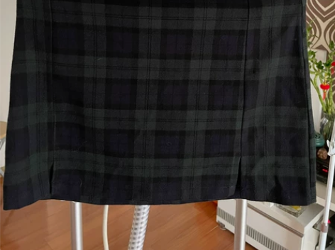 格子短裙 绿格短裙 适合160-170，体...