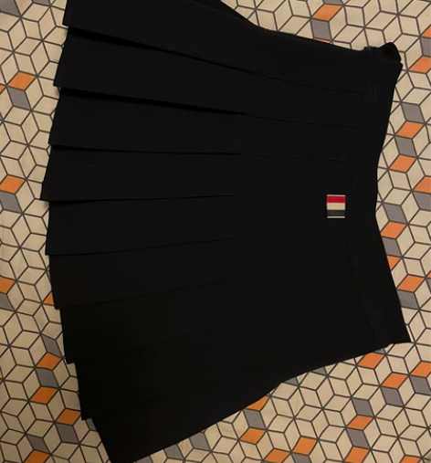 学院风春夏减龄缎带百褶裙女装半身裙学生裙高...