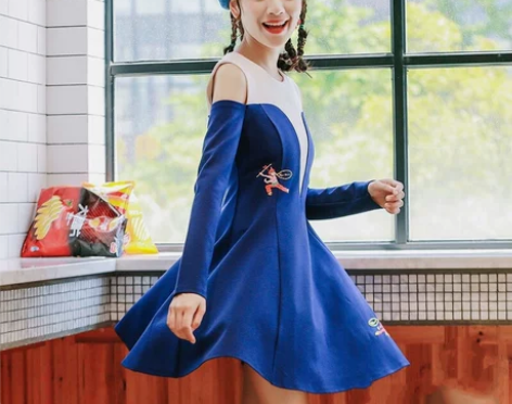 裂帛天使之城女装夏装新款小清新裙子夏 收腰...