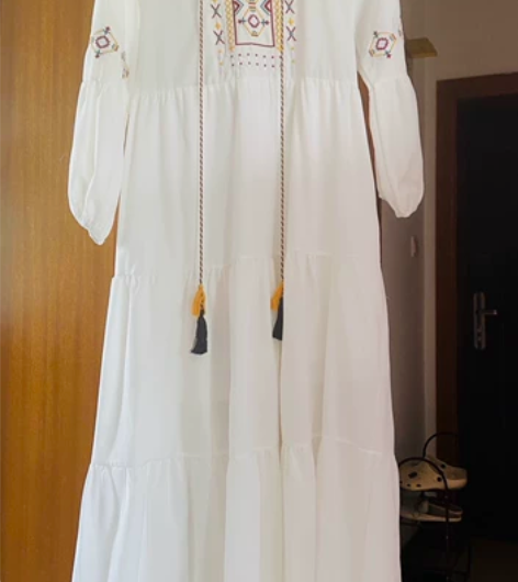 全新民族风连衣裙,均码,春秋季,夏季都可以...