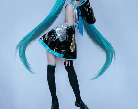 初音未来 cos  s码 全套 假发服饰衣...